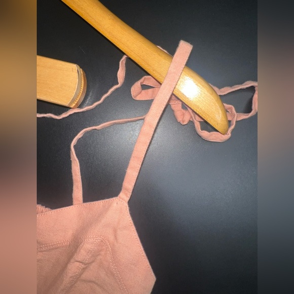 Aerie Coral Corset Linen Blend mini dress size XS GUC* - Picture 4 of 10